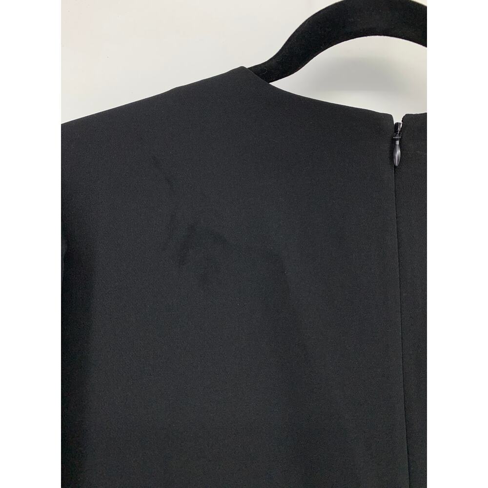 Lark & Ro Short Sleeve Wide Leg Jumpsuit Womens Size 16 Solid Black NEW *NO BELT - Picture 3 of 7